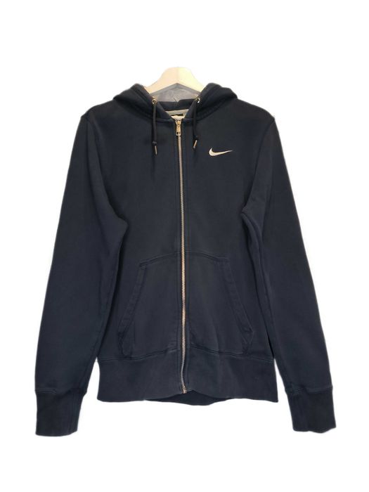 Bluza Nike Rozpinana z Kapturem Zip Hoodie Logo Basic Granat