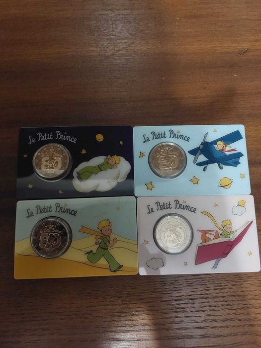 Coincards 2€ 2026 France - The Little Prince (4 distinct coincards)