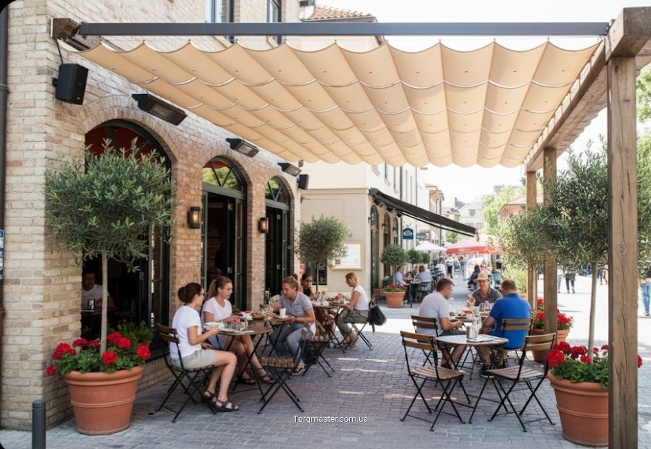Тент Пергола, для кафе,ресторанов, от Солнца  и дождя