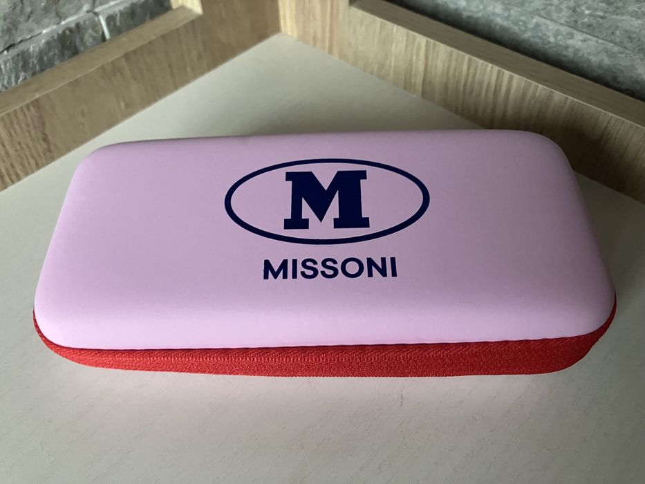 Etui do okularow Missoni, różowe, prezent