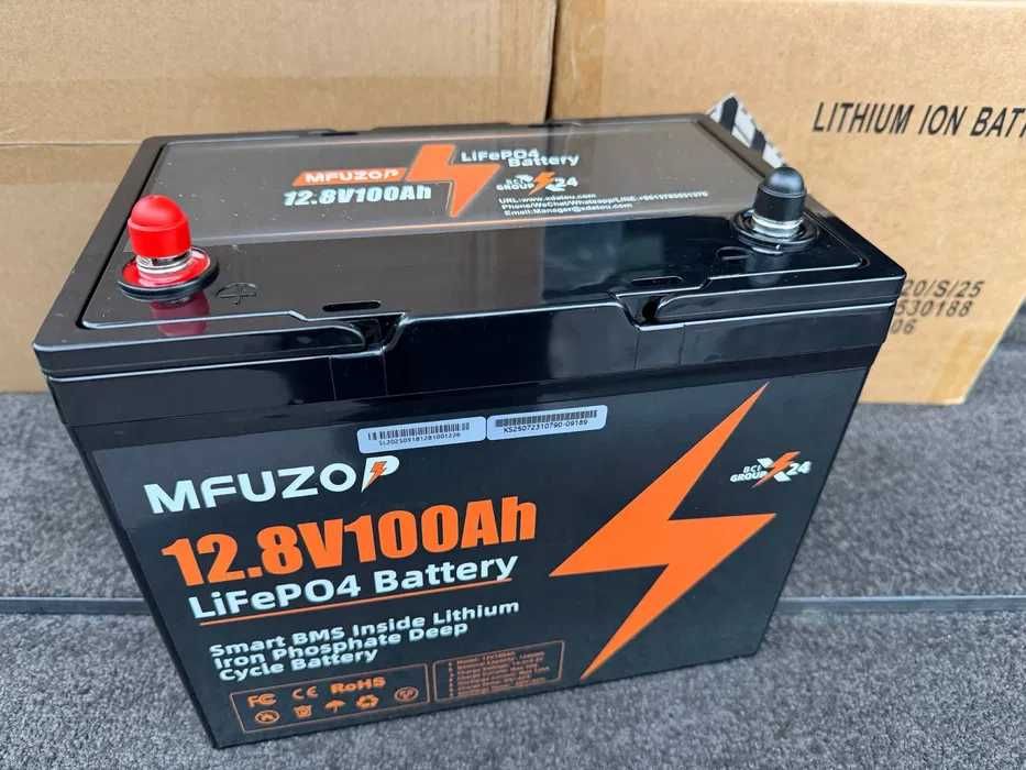 Акумулятор LiFePO4 MFUZOP 12.8V/100Ah [1.28 квт] ОПТ