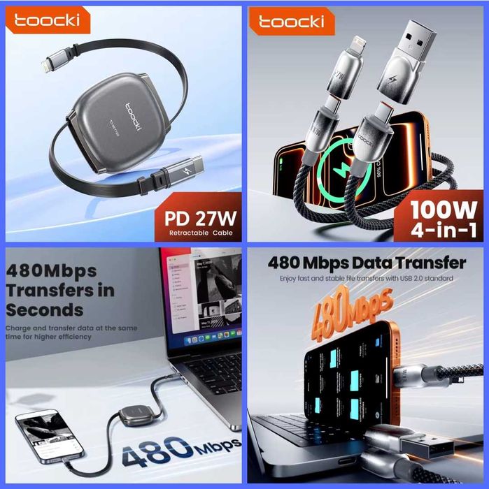 Зарядний пристрій, Кабель Baseus HDMI 8K