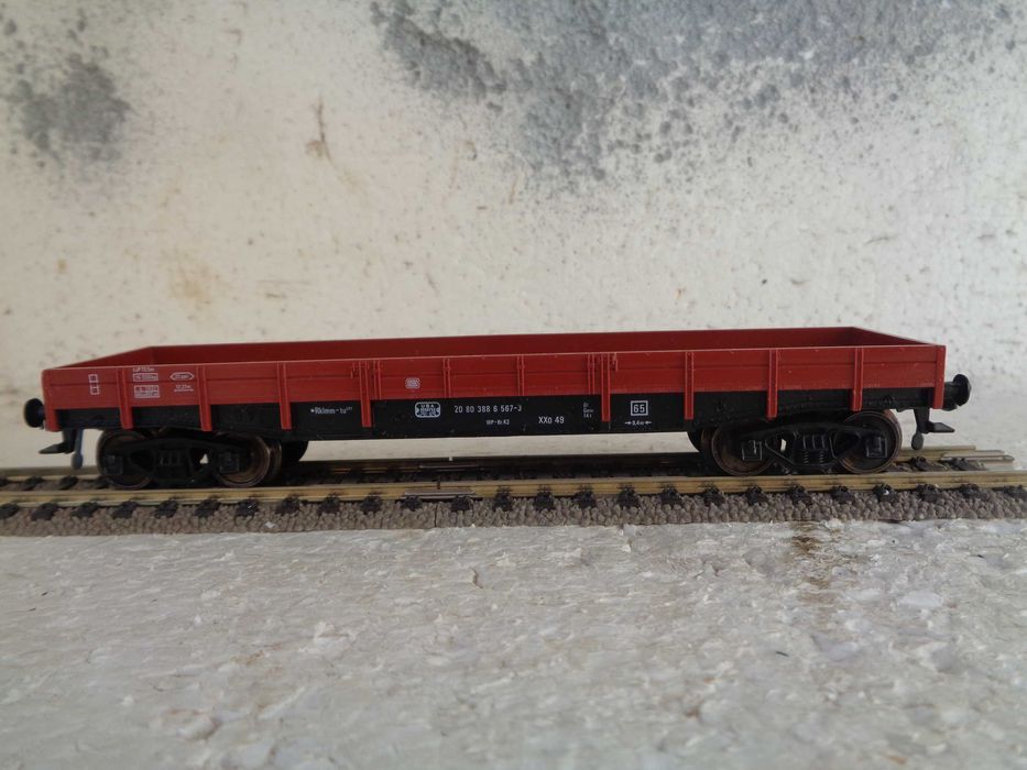 1:87 Fleischmann Vagão mercadorias caixa aberta comboio