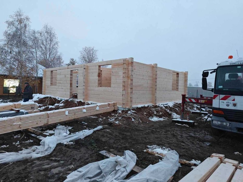 Drewno na dom z bali obróbka CNC BSH KVH