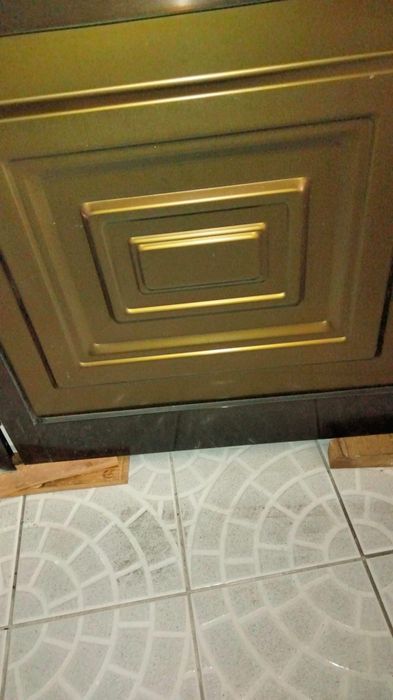 Porta aluminio lacada castanho, 2 unidades