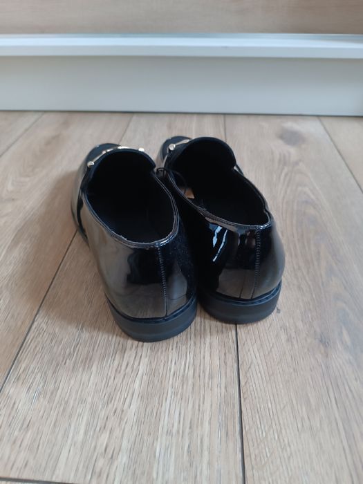 Czarne mokasyny rozmiar 45