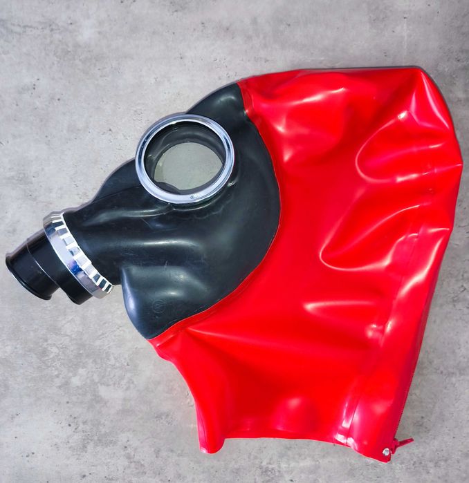 Maska typu słoń przebranie LaTeX kostium lateksowy