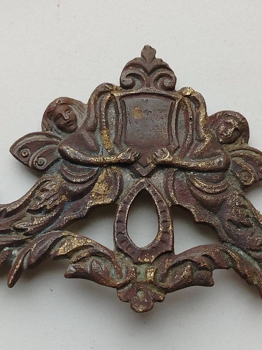 Херувимы Накладка бронза старинная