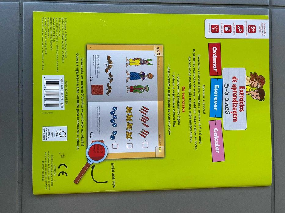 Livro de Exercícios de Aprendizagem 5-6 anos