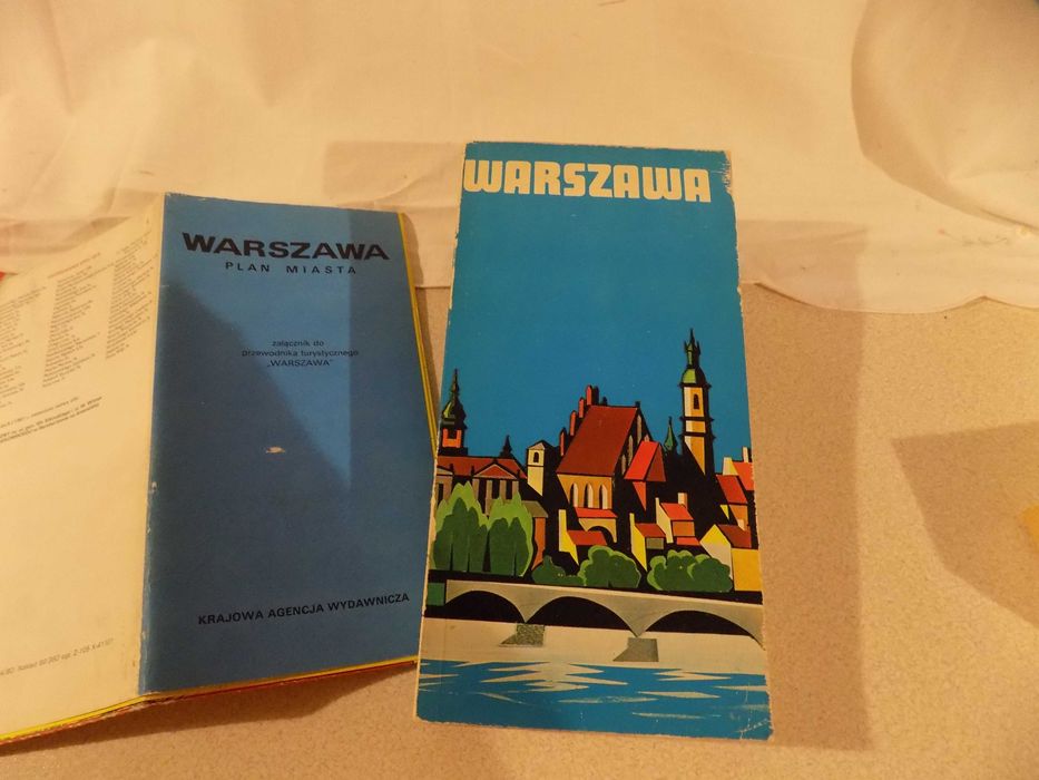 Warszawa . Przewodnik z mapą z 1982 r.