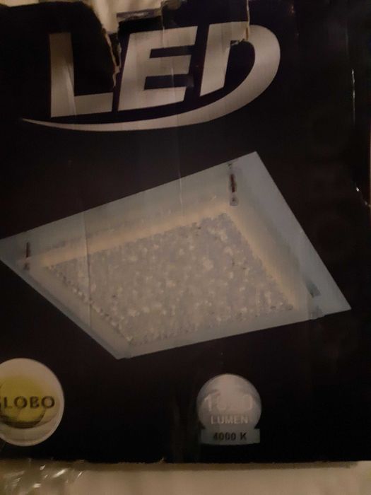 Plafon LOBO krysztalki kwadrat