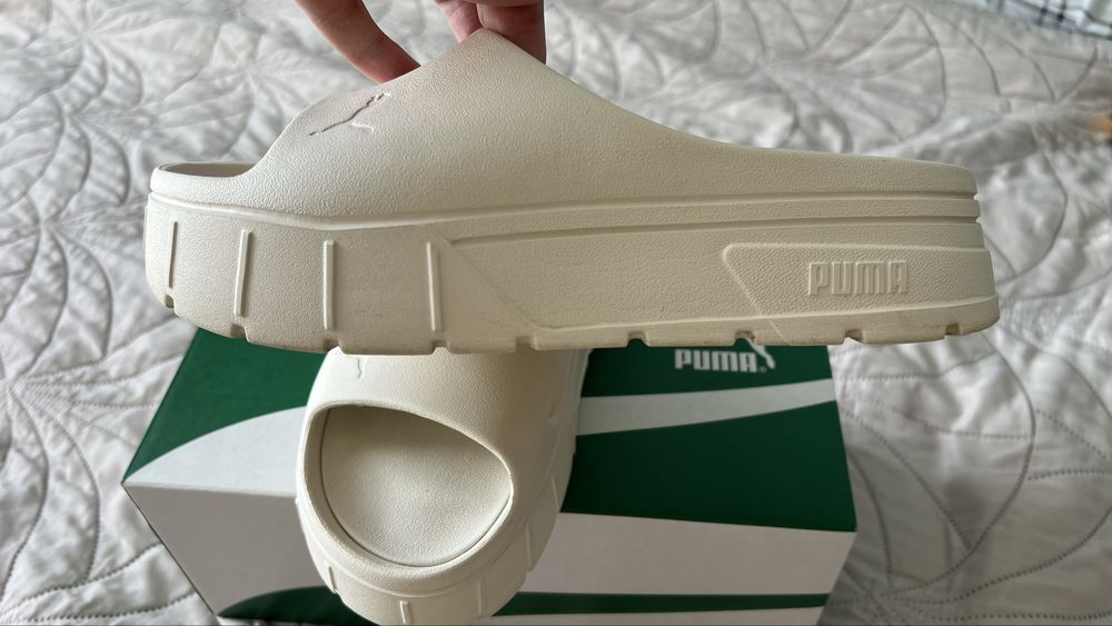 Шльопанці шльопки Puma mayze stack injex women ivory
