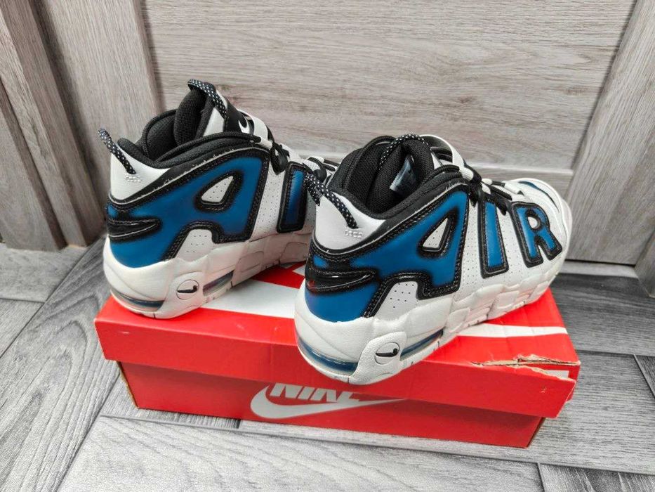 Кроссовки Nike Air More Uptempo GS білі сині 38.5 розмір оригінал Кросівки