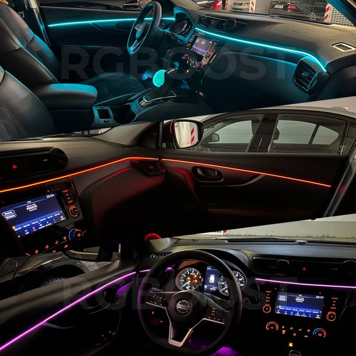 Динамическая 6в1 Контурная Ambient подсветка салона авто Symphony