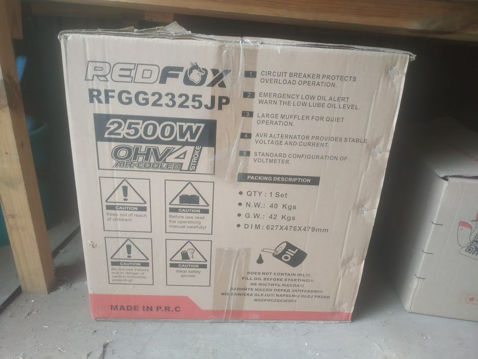 ГенераторRedFox бензиновый 2.5квт