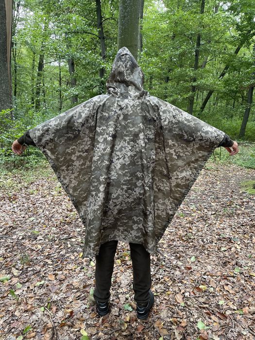 Тактичний дощовик військовий, пончо дощовик плащ-палатка, дождевик