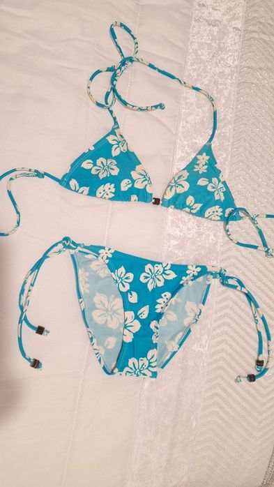 Bikini azul criança 10 anos
