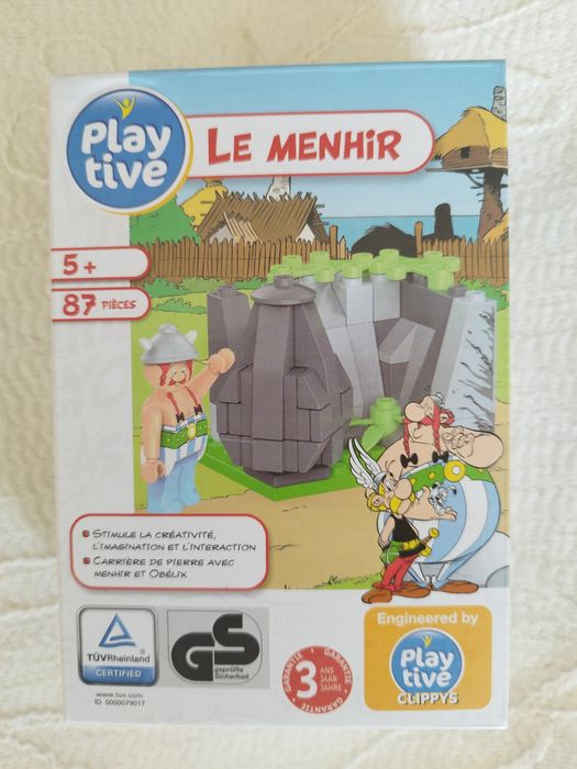 Caixa de brinquedos estilo Lego.  da história em quadrinhos Asterix e