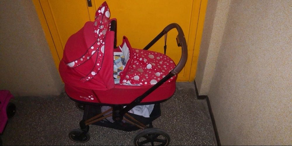 !!Wysyłka!! - Wózek (gondola + stelaż) Cybex Priam 2.0 - Design Pettic