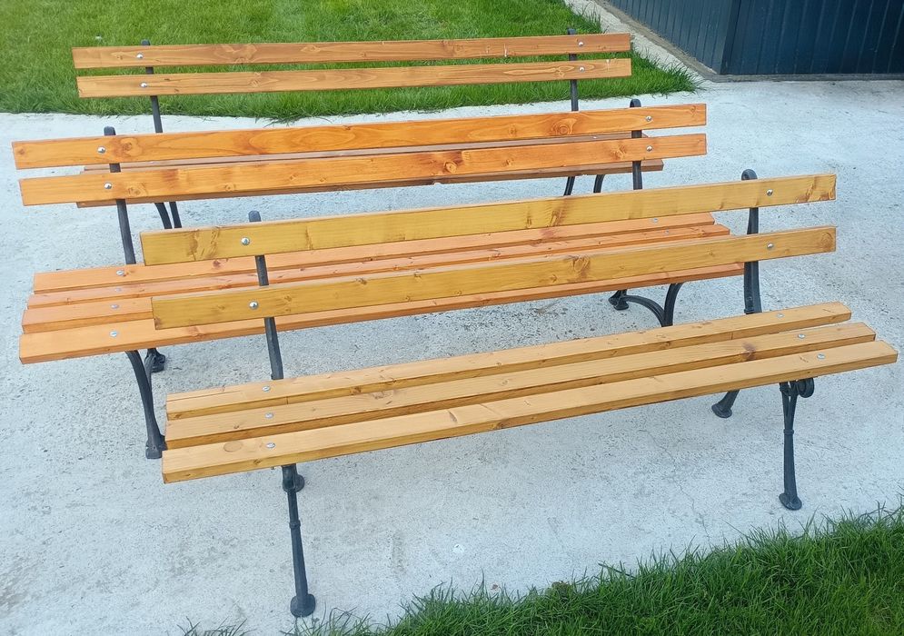 Meble ogrodowe na solidnych żeliwnych nogach