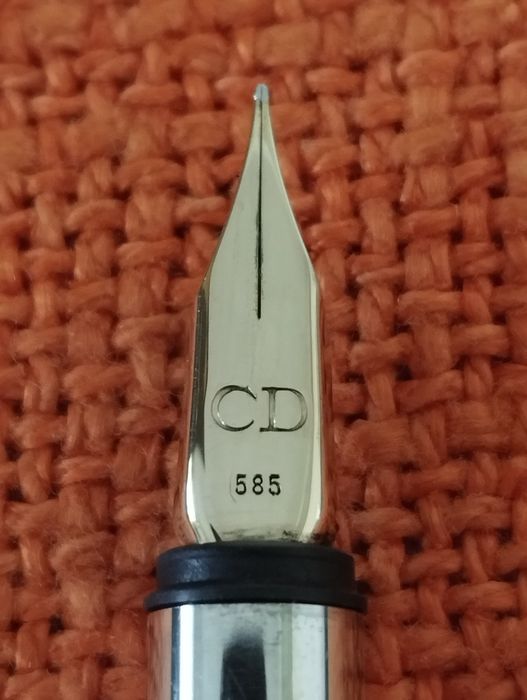 Christian Dior ручка серебро 925 перо золото 585