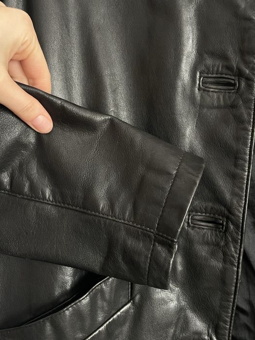 Шкіряний піджак (невідомого бренда) розмір M