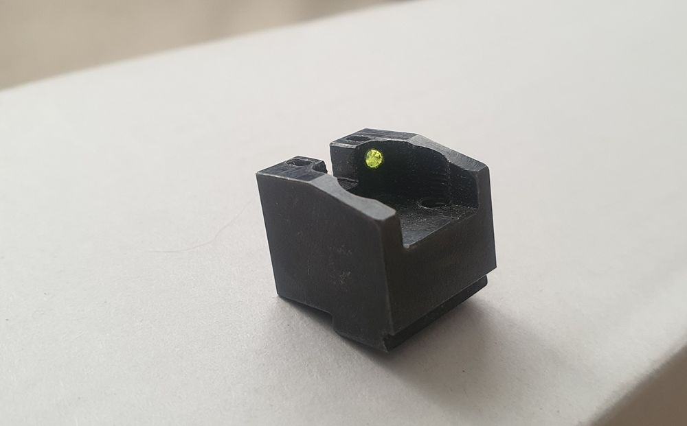 Wysoka szczerbina szczerbinka światłowodowa do Glocka