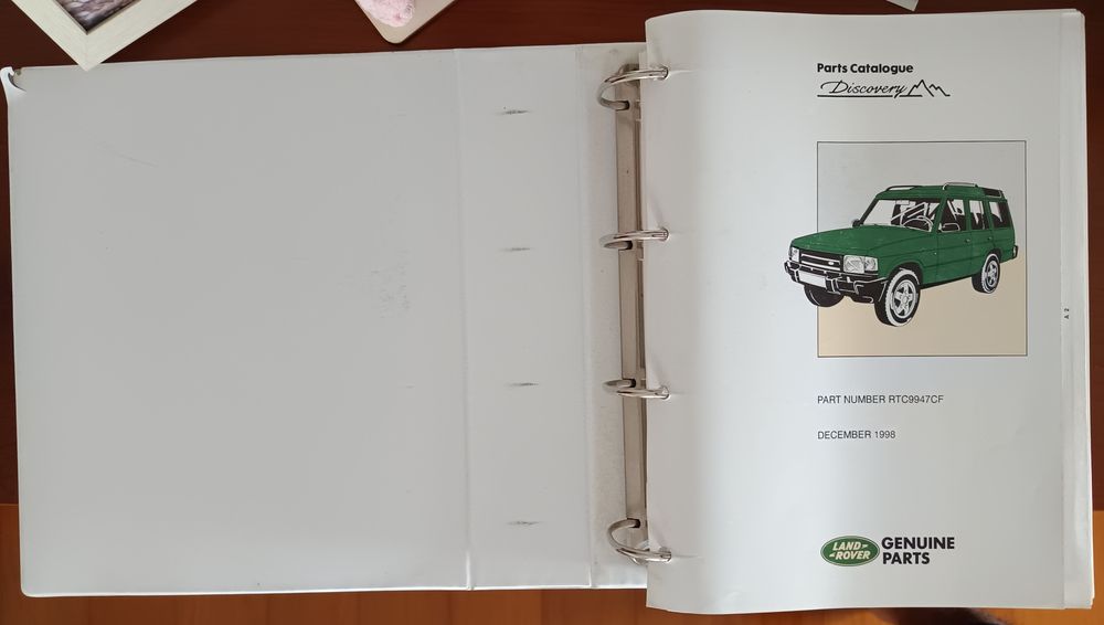 Landrover manual peças
