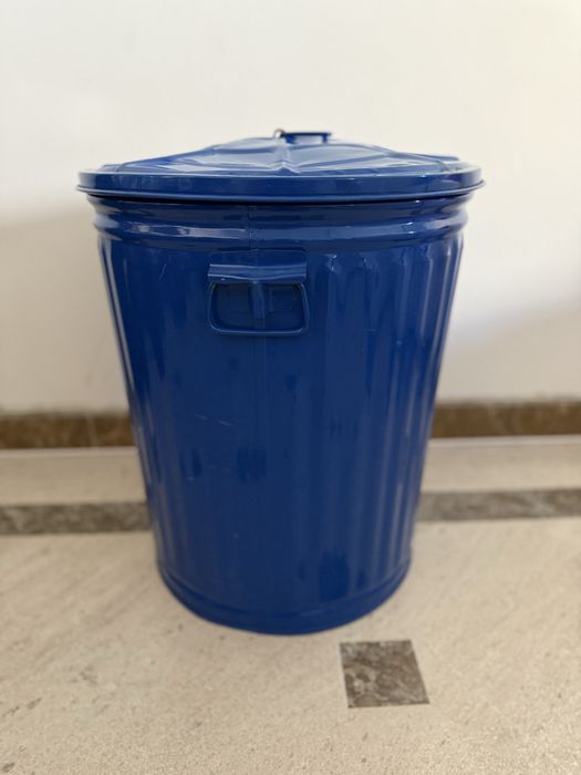 Cesto de lixo / roupa suja em metal da Habitat - VINTAGE