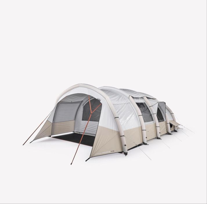 Надувний сімейний намет QUECHUA Air Seconds 6.3 XXL Fresh & Black, 6-місний, 3 спальні