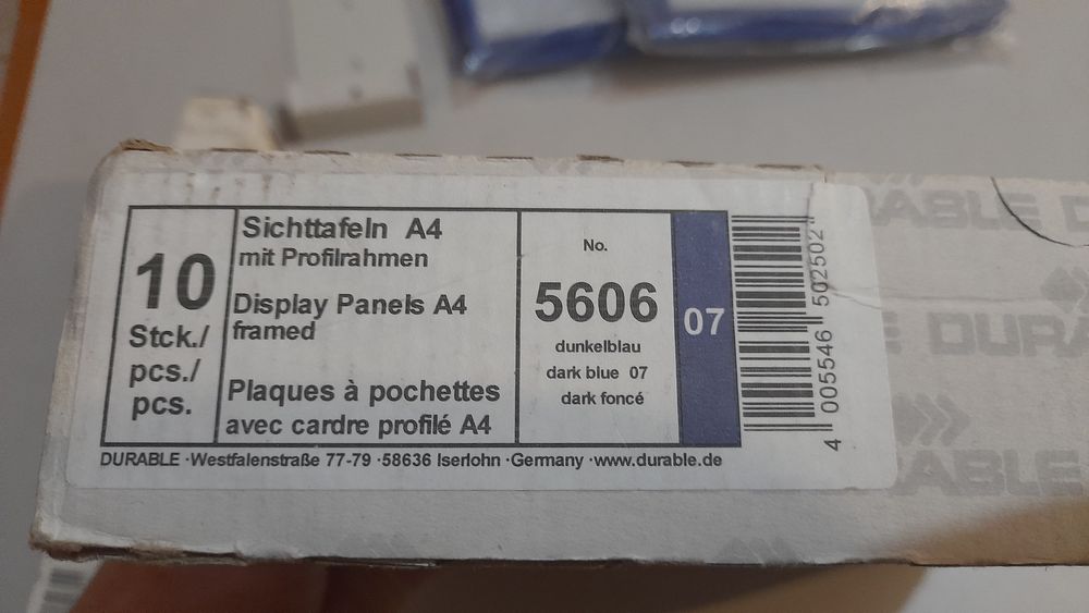 Тримач і Панелі для демонстраційних систем 5674 5606 DURABLE Німеччина