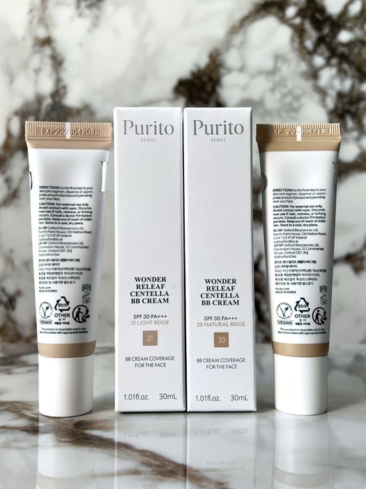 Purito BB cream 21 , 23 , 27 відтінки Оригінал