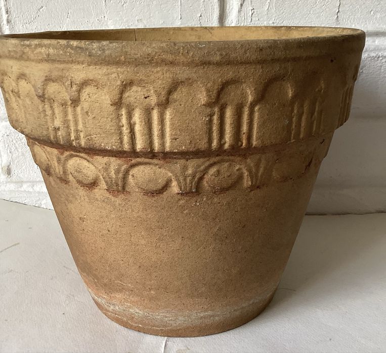 Doniczka ceramiczna Boleslawiec z lat PRL duzy rozmiar    VIntage
