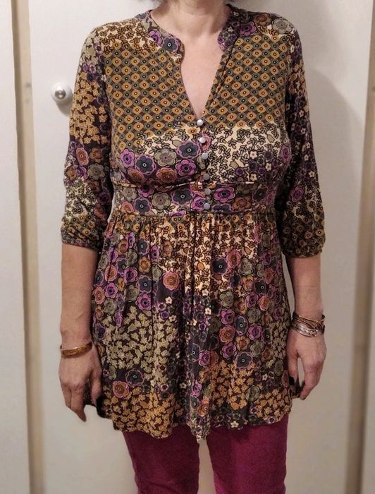 Kolorowa tunika Tunezja Next Rękaw 3/4 Orient / Boho / hippie / etno /