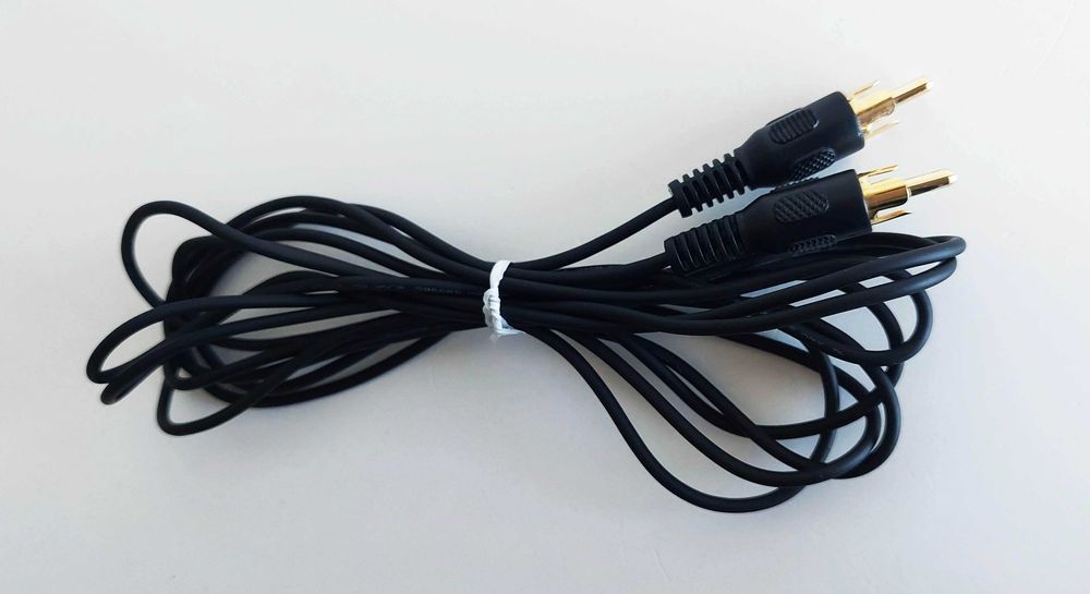 Cabo RCA coaxial para vídeo macho / macho de 1,30m da AWM