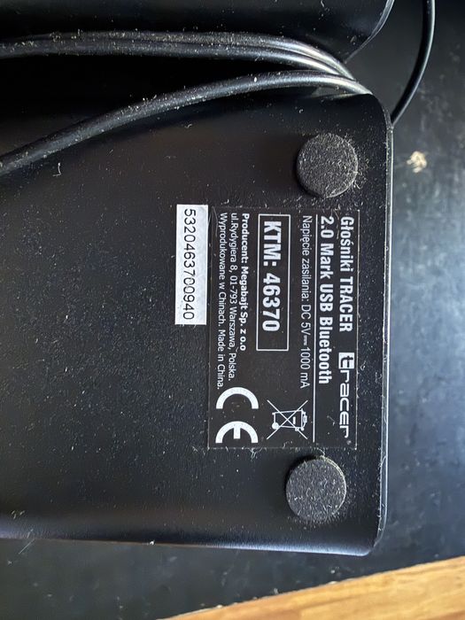 Głośniki 2.0 TRACER Mark Bluetooth + USB Jak NOWE!