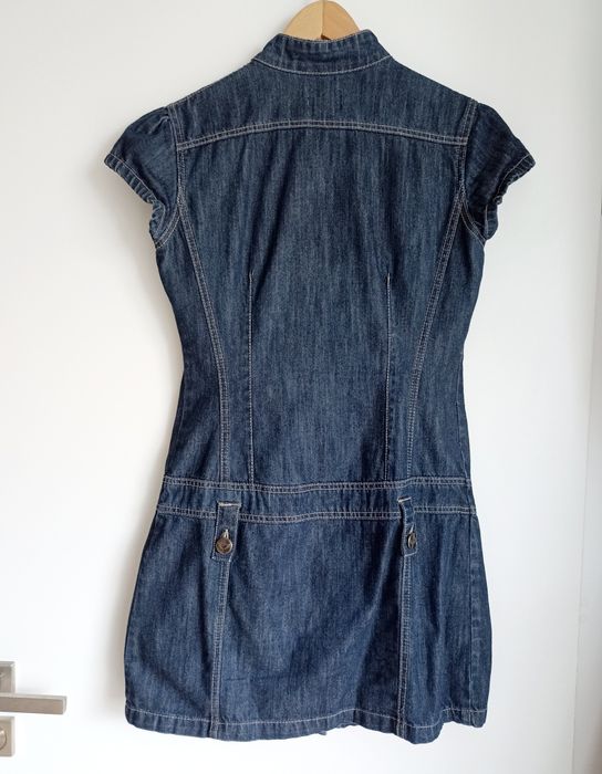 jeansowa szmizjerka sukienka tunika S/M