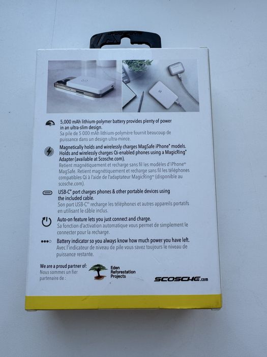 MagSafe Power Bank 5000mAh Scosche | Магнітний бездротовий повербанк