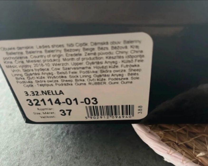 Baleriny nowe melissa pachnące beżowe 37
