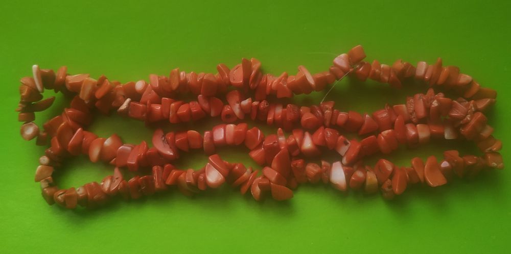 Коралові буси. Справжній корал, вінтаж