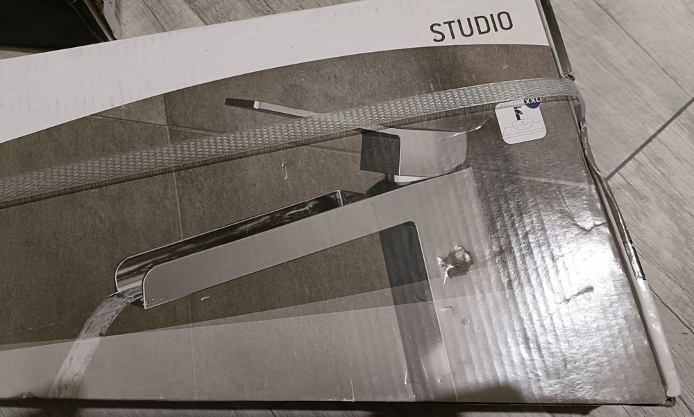 Bateria umywalkowa chrom 35 cm Studio Sensea