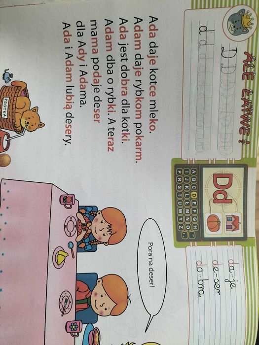 Elementarz, czytanie metodą sylabową