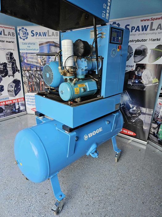 Sprężarka powietrza Boge S 15 350L/ Kompresor 11kW 8Bar 10Bar NoweFilt