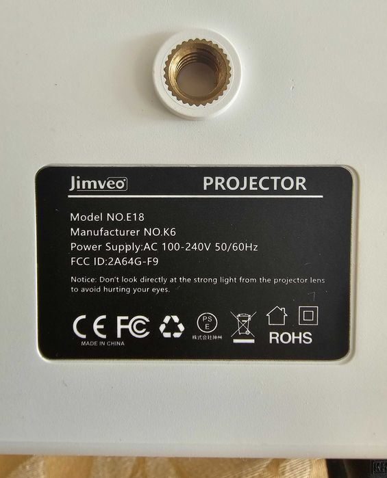 Mini Projetor Jimveo E18 - 1080p Nativo