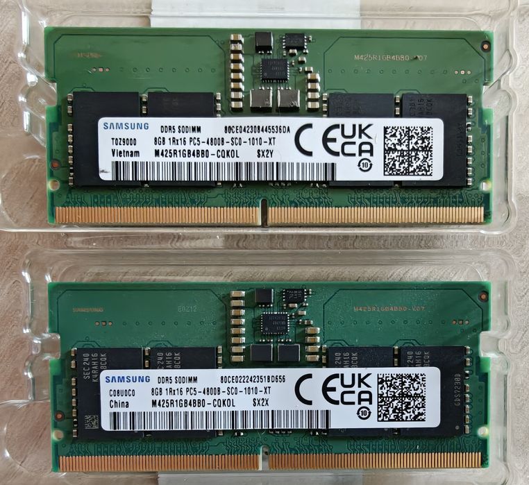 RAM Samsung DDR5 SODIMM 16Gb  8*2