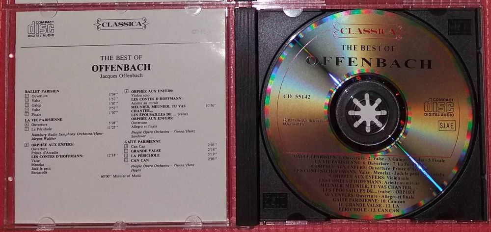 CD Класична музика Бетховен Оффенбах Глазунов Бах Прокофьев