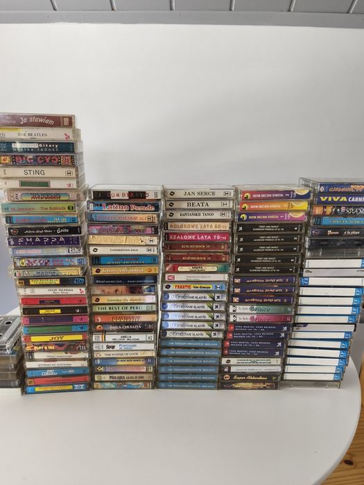 Kolekcja kasety magnetofonowe 117 sztuk disco polo rock muzyka audio
