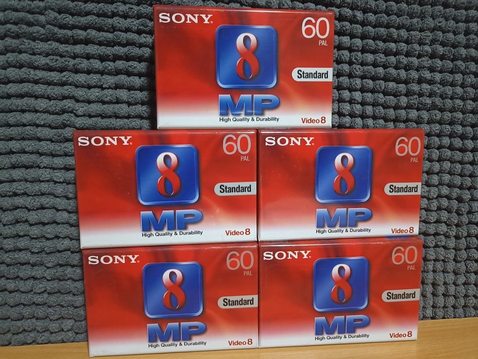 Sealed 8mm Video Cassettes