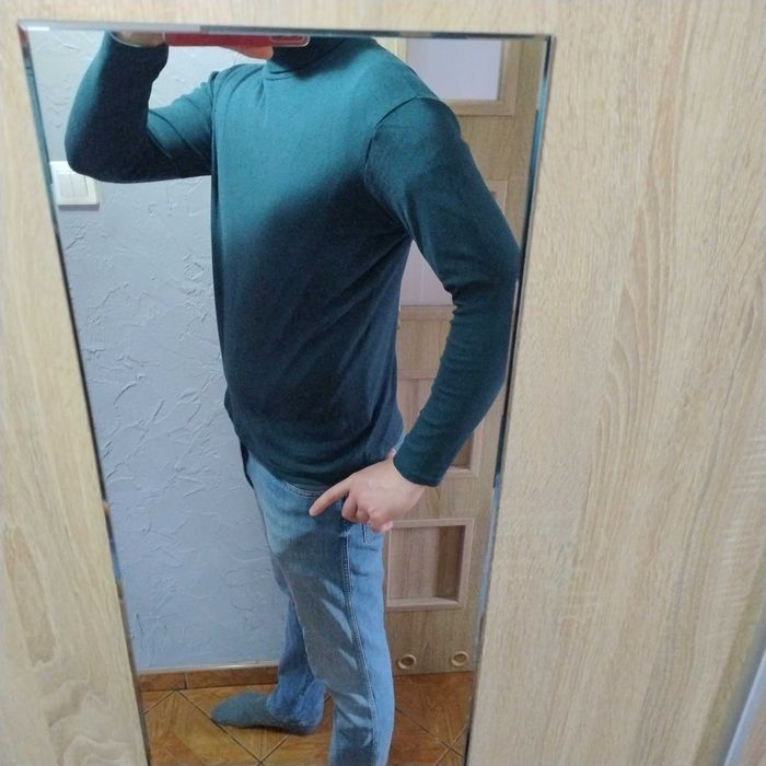 Męski golf Top Secret roz. L ciemnozielony