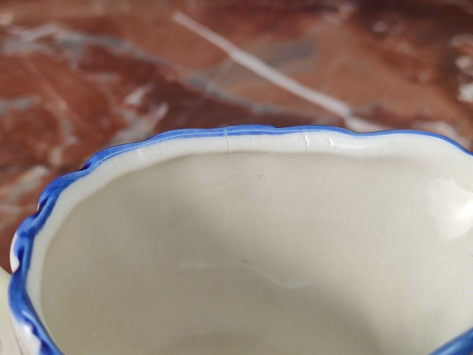 Ręcznie malowany duży mlecznik / dzbanuszek - 280 ml - Delft Blue